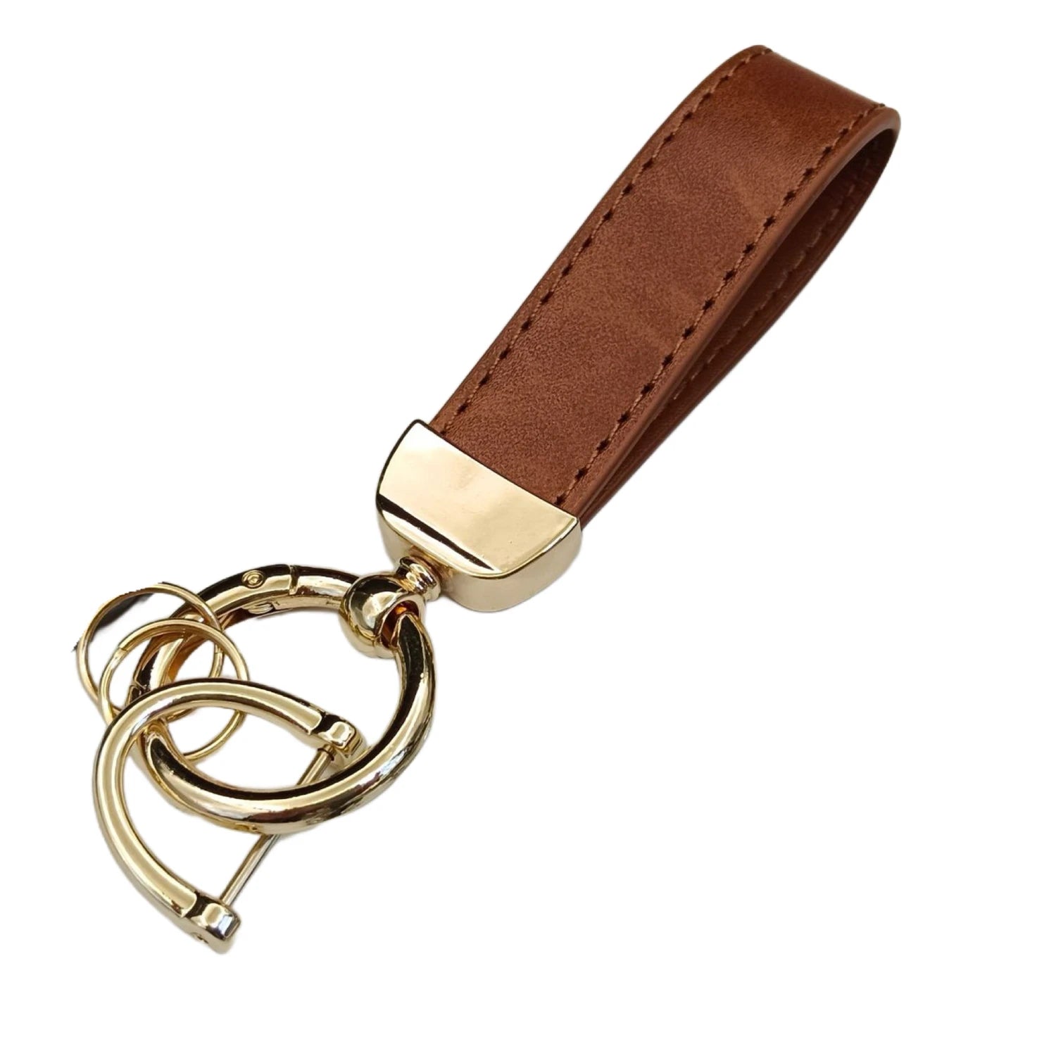 Laser Custom LOGO Discolored Leather Keychain for Men and Women Engrave Car Key Chain Holder Personalize Company Name Keyring