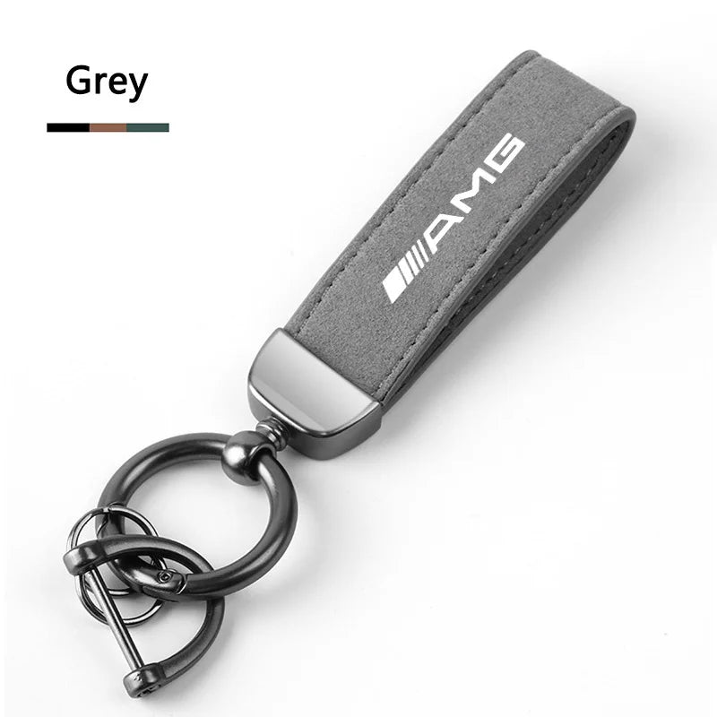 Creative Key Chain Leather Keyring Chain For Mercedes Benz AMG W206 W204 W205 W212 W213 W221 W222 W223 W251 W464 Car Accessories