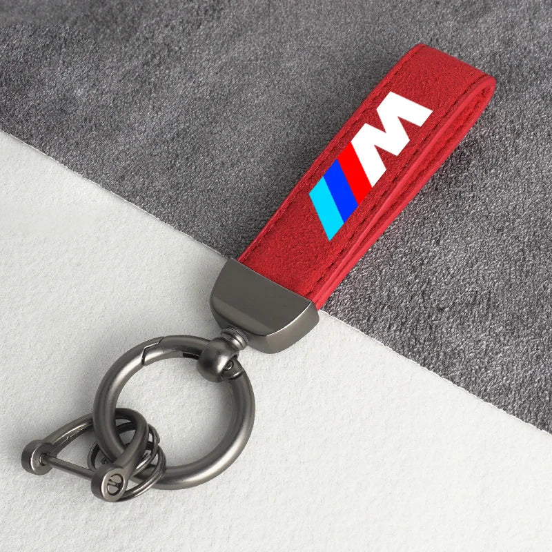 Vintage Leather Car Logo Keychain Chain Keyring For BMW M Emblem E46 E36 E34 F10 E90 F30 E60 F30 E53 E30 E92 E87 Accessories