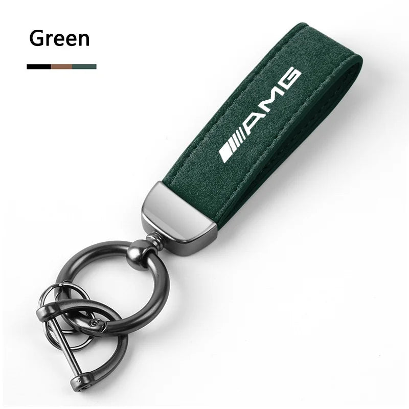 Creative Key Chain Leather Keyring Chain For Mercedes Benz AMG W206 W204 W205 W212 W213 W221 W222 W223 W251 W464 Car Accessories