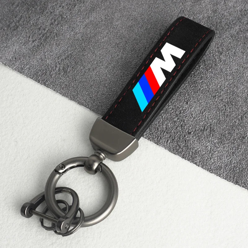 Vintage Leather Car Logo Keychain Chain Keyring For BMW M Emblem E46 E36 E34 F10 E90 F30 E60 F30 E53 E30 E92 E87 Accessories