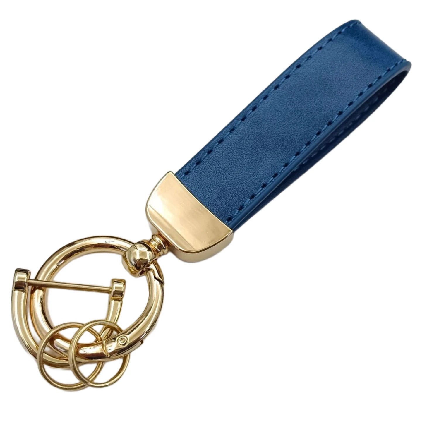 Laser Custom LOGO Discolored Leather Keychain for Men and Women Engrave Car Key Chain Holder Personalize Company Name Keyring