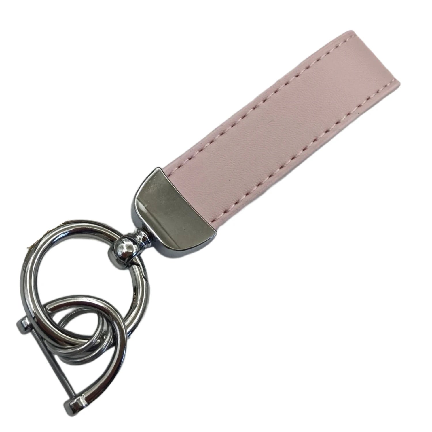 Laser Custom LOGO Discolored Leather Keychain for Men and Women Engrave Car Key Chain Holder Personalize Company Name Keyring