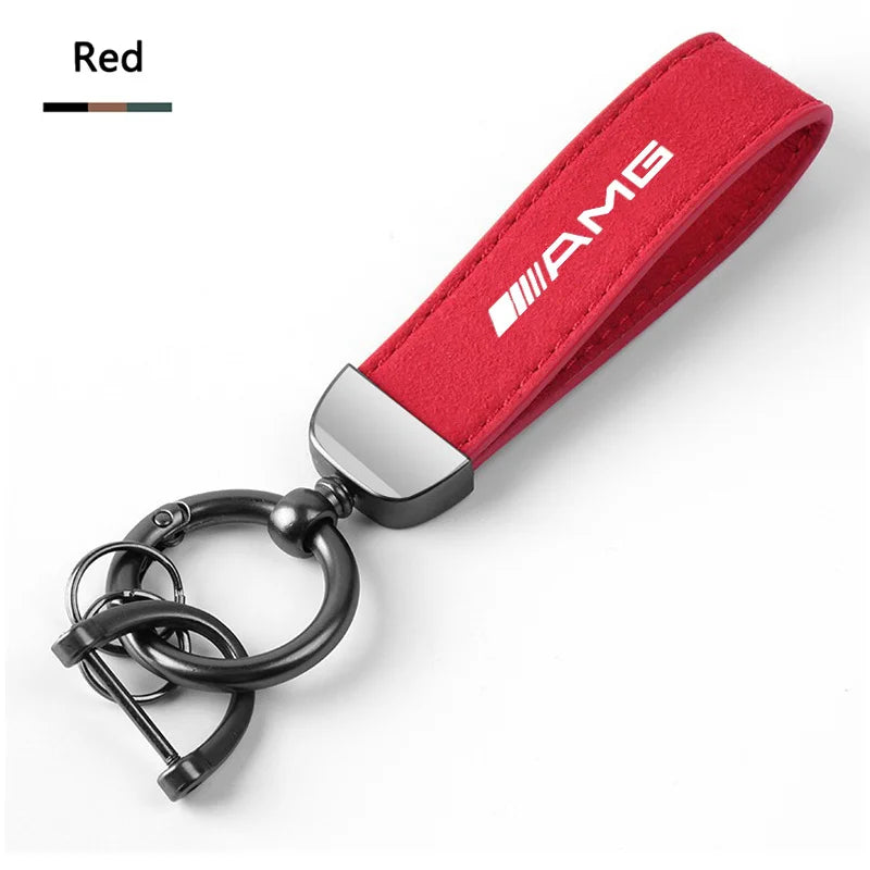 Creative Key Chain Leather Keyring Chain For Mercedes Benz AMG W206 W204 W205 W212 W213 W221 W222 W223 W251 W464 Car Accessories