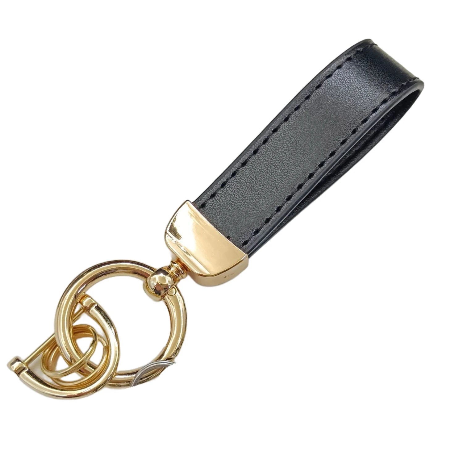 Laser Custom LOGO Discolored Leather Keychain for Men and Women Engrave Car Key Chain Holder Personalize Company Name Keyring