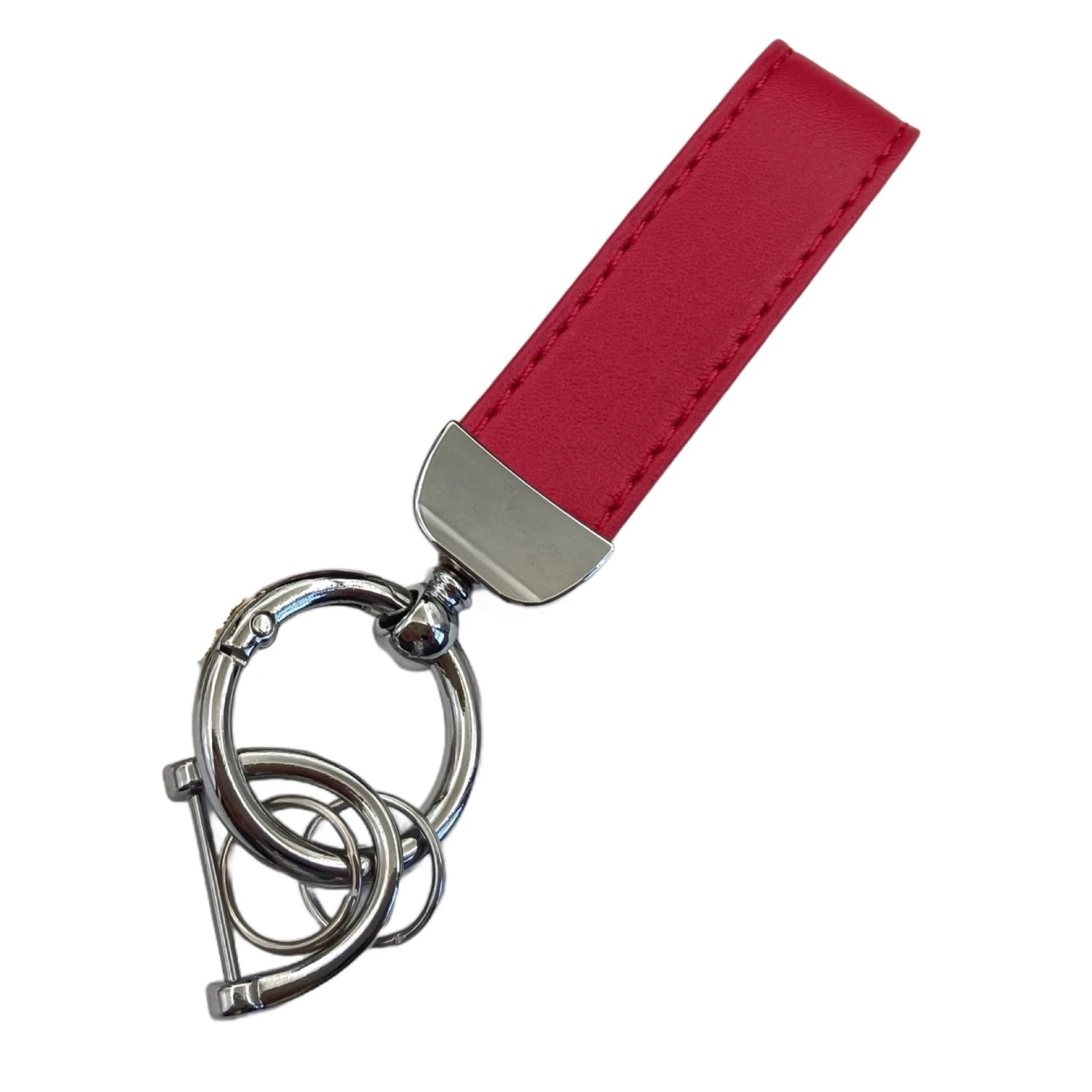 Laser Custom LOGO Discolored Leather Keychain for Men and Women Engrave Car Key Chain Holder Personalize Company Name Keyring