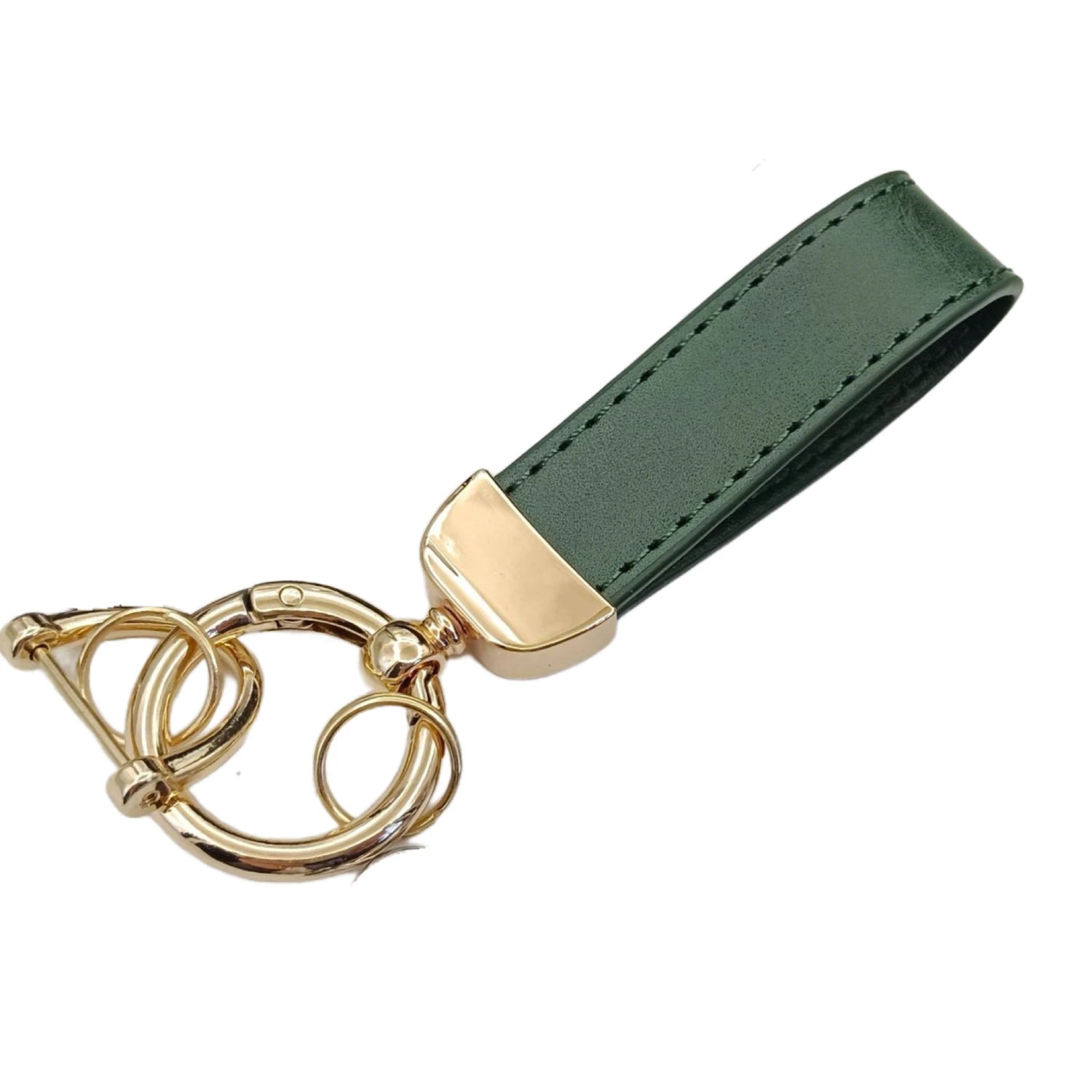 Laser Custom LOGO Discolored Leather Keychain for Men and Women Engrave Car Key Chain Holder Personalize Company Name Keyring