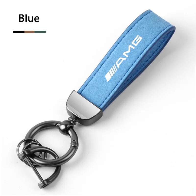 Creative Key Chain Leather Keyring Chain For Mercedes Benz AMG W206 W204 W205 W212 W213 W221 W222 W223 W251 W464 Car Accessories