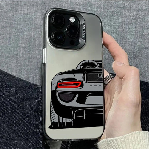 For iPhone 17 16 15 14 13 12 11 Pro Max Case Luxury Car Pattern Phone Cover For iPhone XS Max XR X XS 7 8 Plus 16E 17 Air Fundas