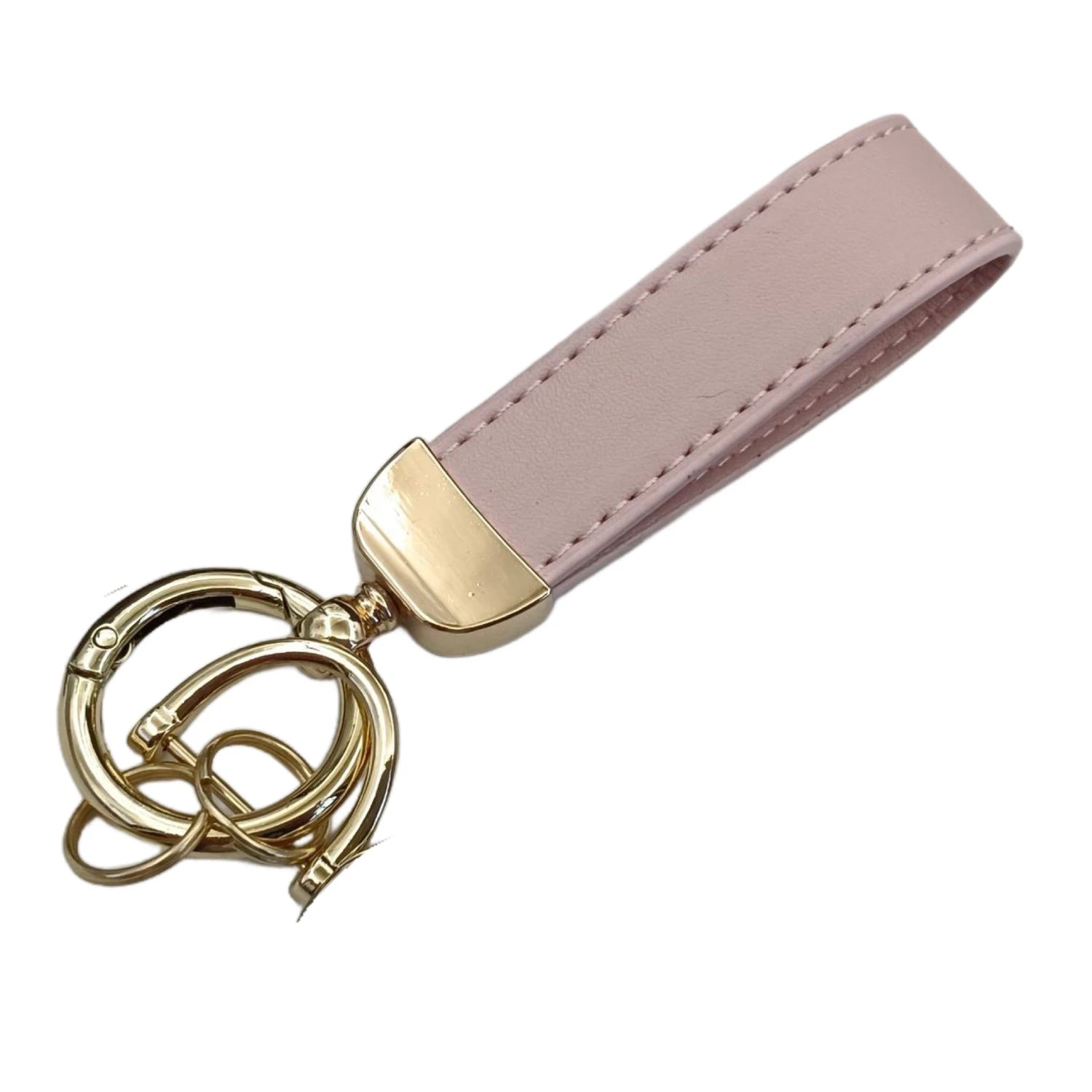 Laser Custom LOGO Discolored Leather Keychain for Men and Women Engrave Car Key Chain Holder Personalize Company Name Keyring